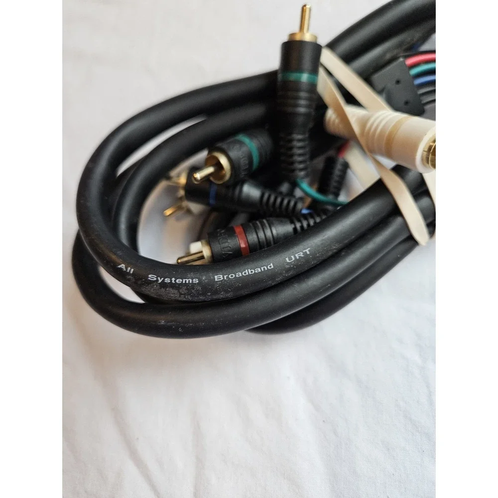 All Systems Broadband Cable Mini 5 Component Cable With‎ White Audio Connectors